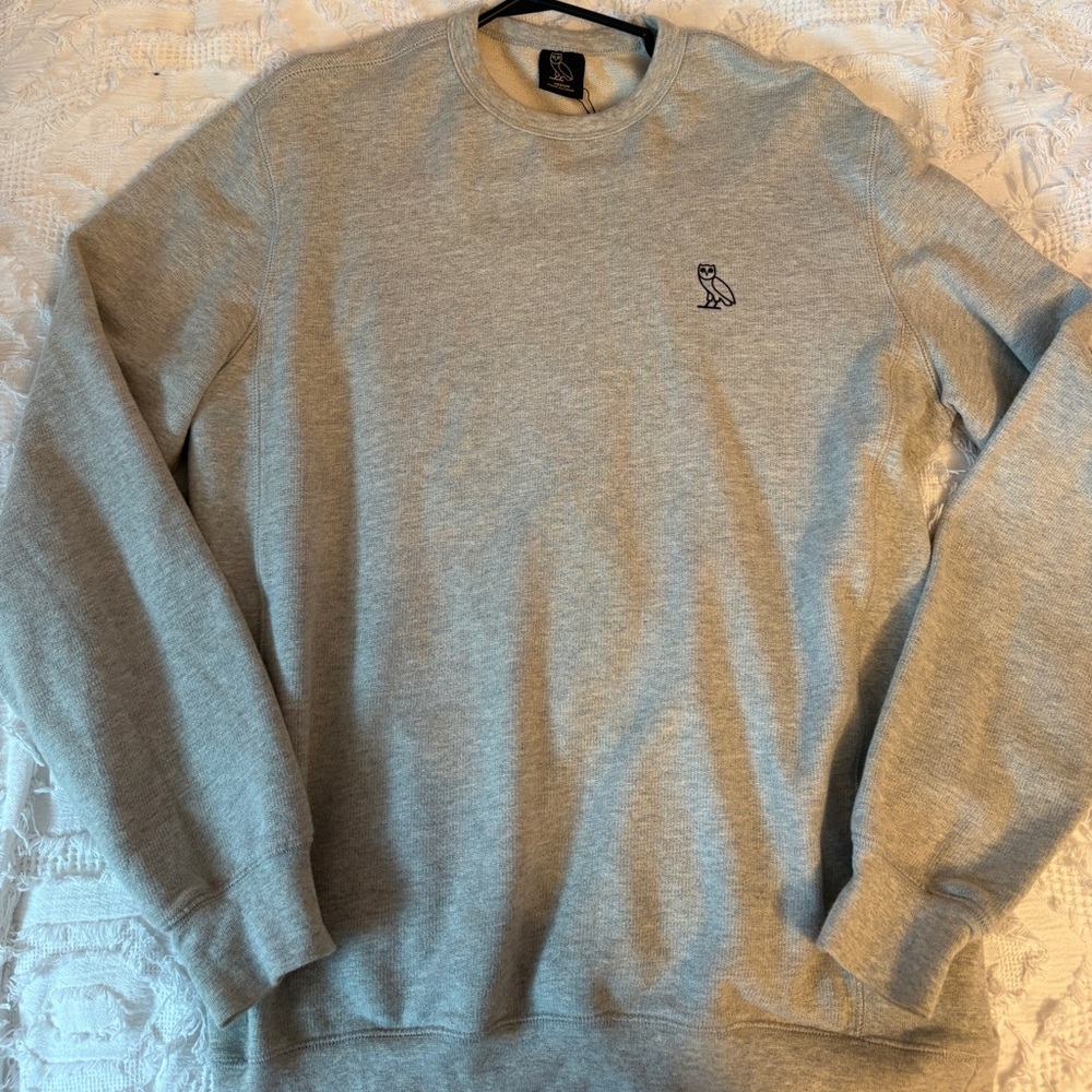 OCTOBERS VERY OWN (OVO) Gray Crewneck Sweater